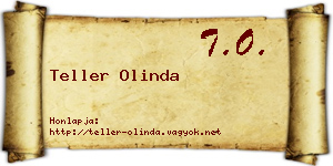 Teller Olinda névjegykártya
